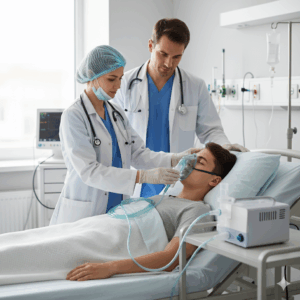 High Quality Disposable Transparent Portable Oxygen Mask