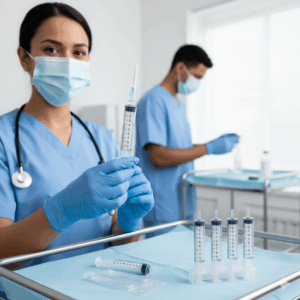 Professional Plastic High Quality 60ml Piston Free Syringe