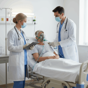 Professional Sterile High Flow Oxygen Mask with Reservoir Bag