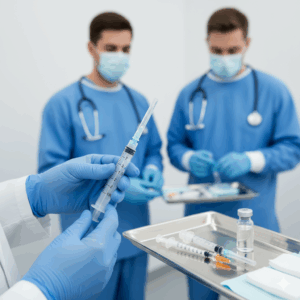 Reliable High Quality Disposable 23g Three Parts Syringe