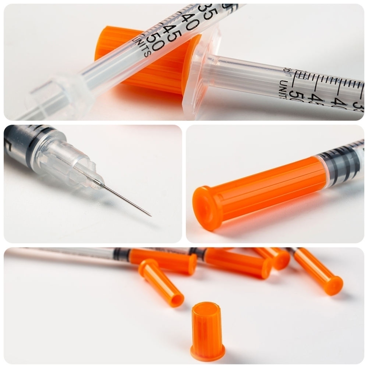 Best Quality U-100 Insulin Syringes with Fixed Needle - Image 3