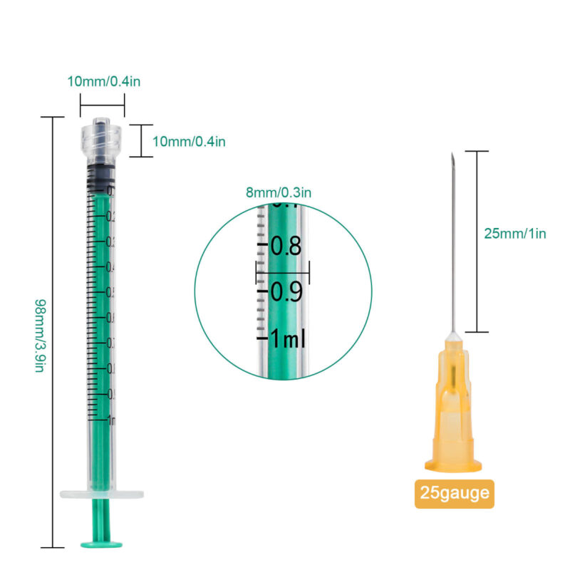 Veterinary Syringe with Needle