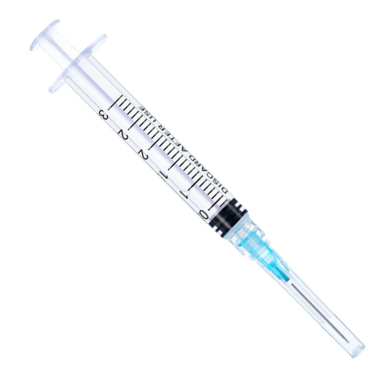 Three Part Syringe with Needle