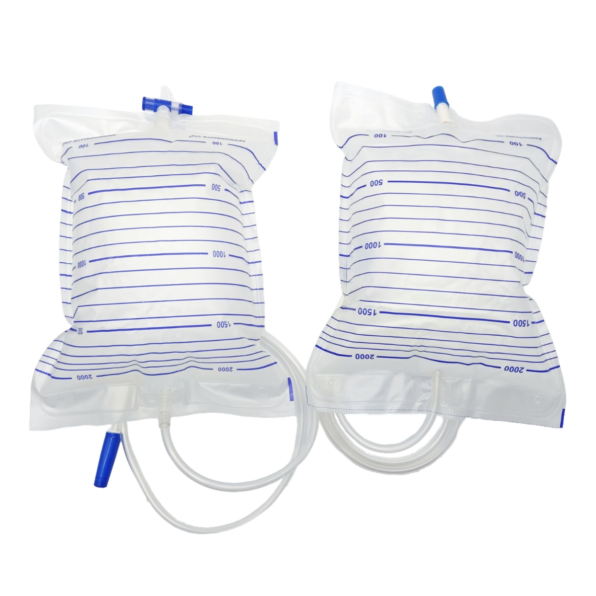 Best Disposable Transparent PVC T Valve Urine Bag with Tube - Image 2