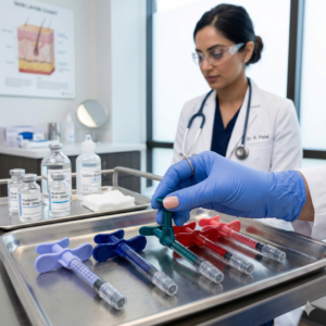 Professional 1ml Cosmetic Prefilled Sterile Glass Syringes