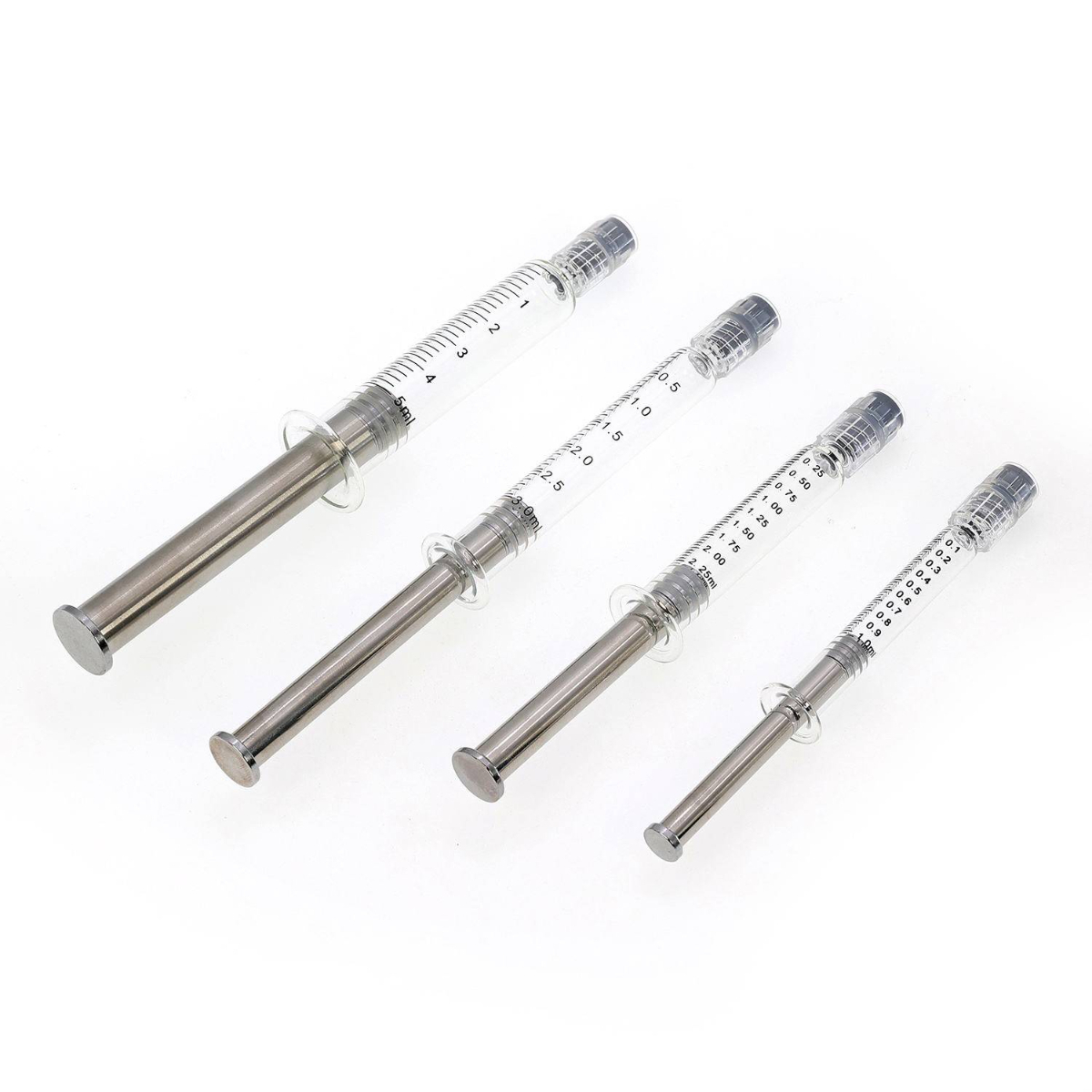1ml Luer Lock Prefilled Reusable Borosilicate Glass Syringe - Image 4