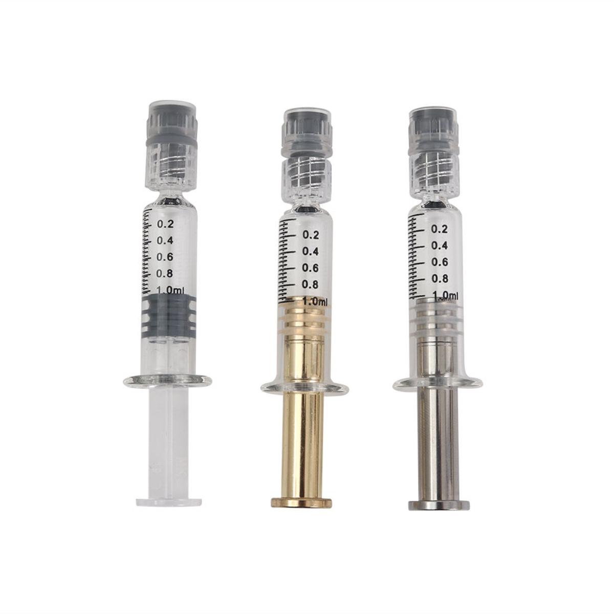 Best Quality 1ml Glass Syringe with Colorful Plunger - Image 2