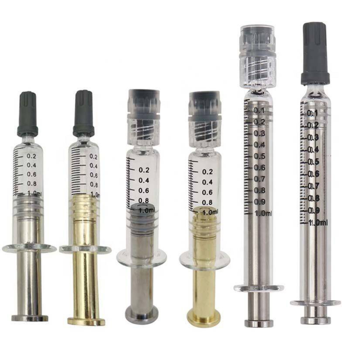 Best Quality 1ml Glass Syringe with Colorful Plunger - Image 3