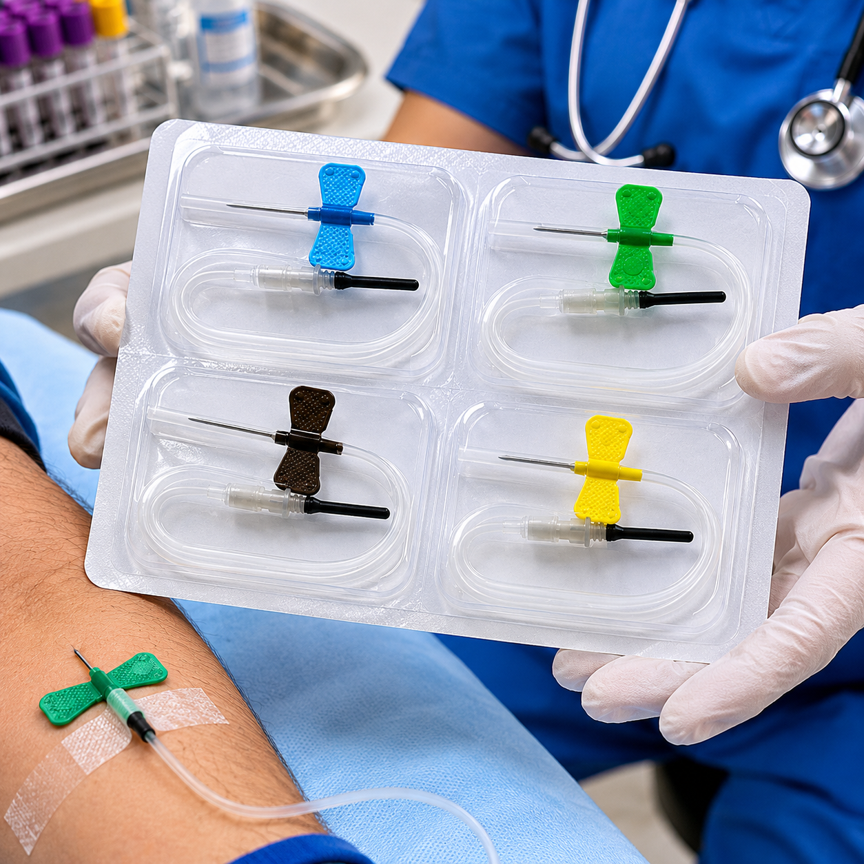 Reliable Best Quality 24g Blood Collection Butterfly Needle