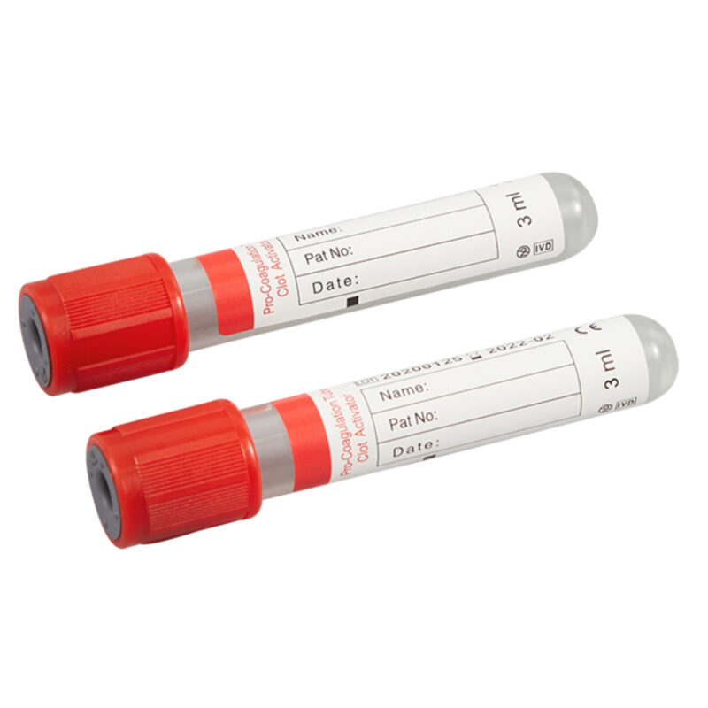 Red Cap Blood Collection Tube