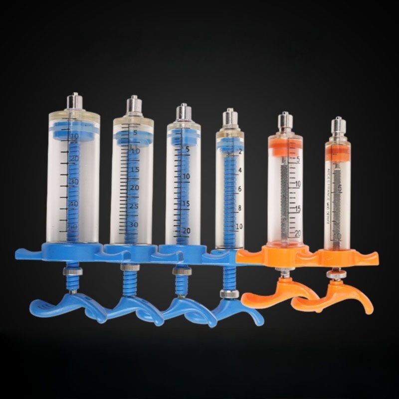 Reusable Safety Veterinary Syringe