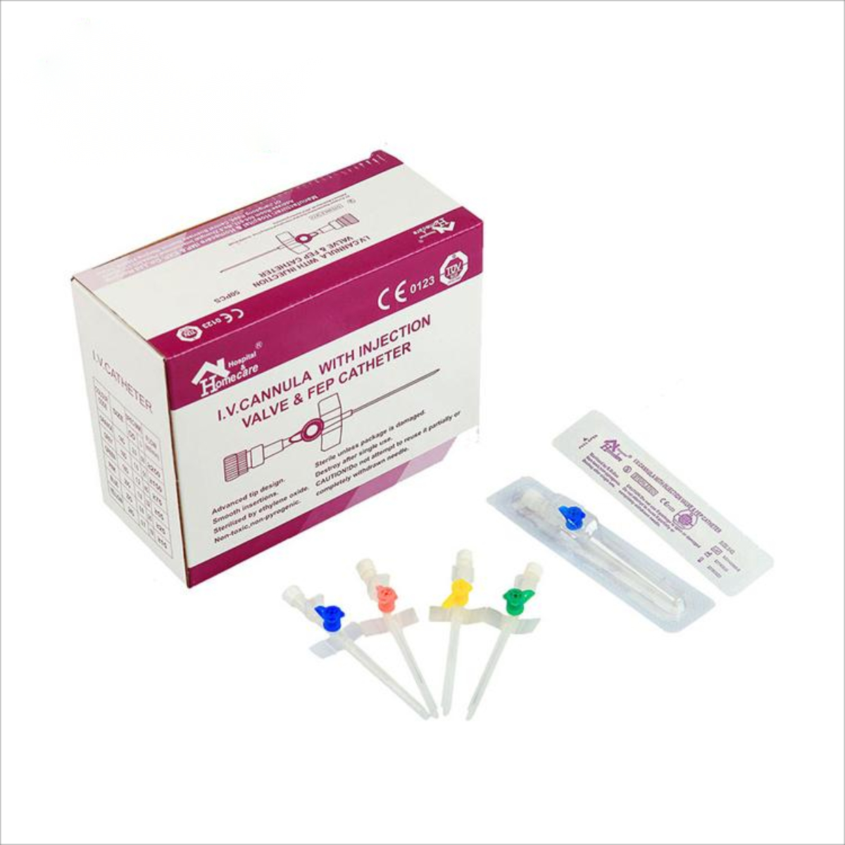 Reliable Medical Disposable 22G IV Catheter with Injection Valve - Image 2
