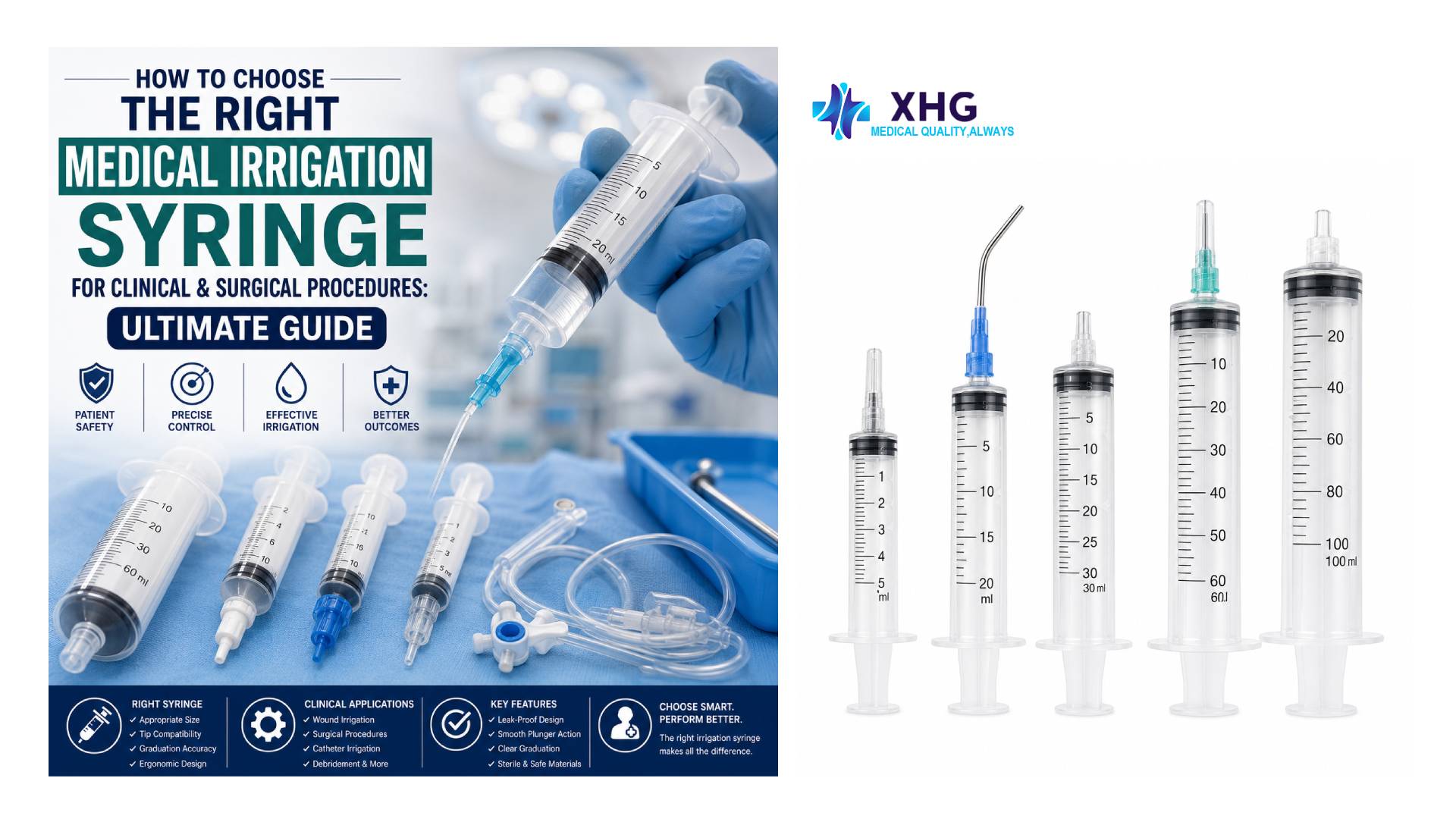 medical irrigation syringe
