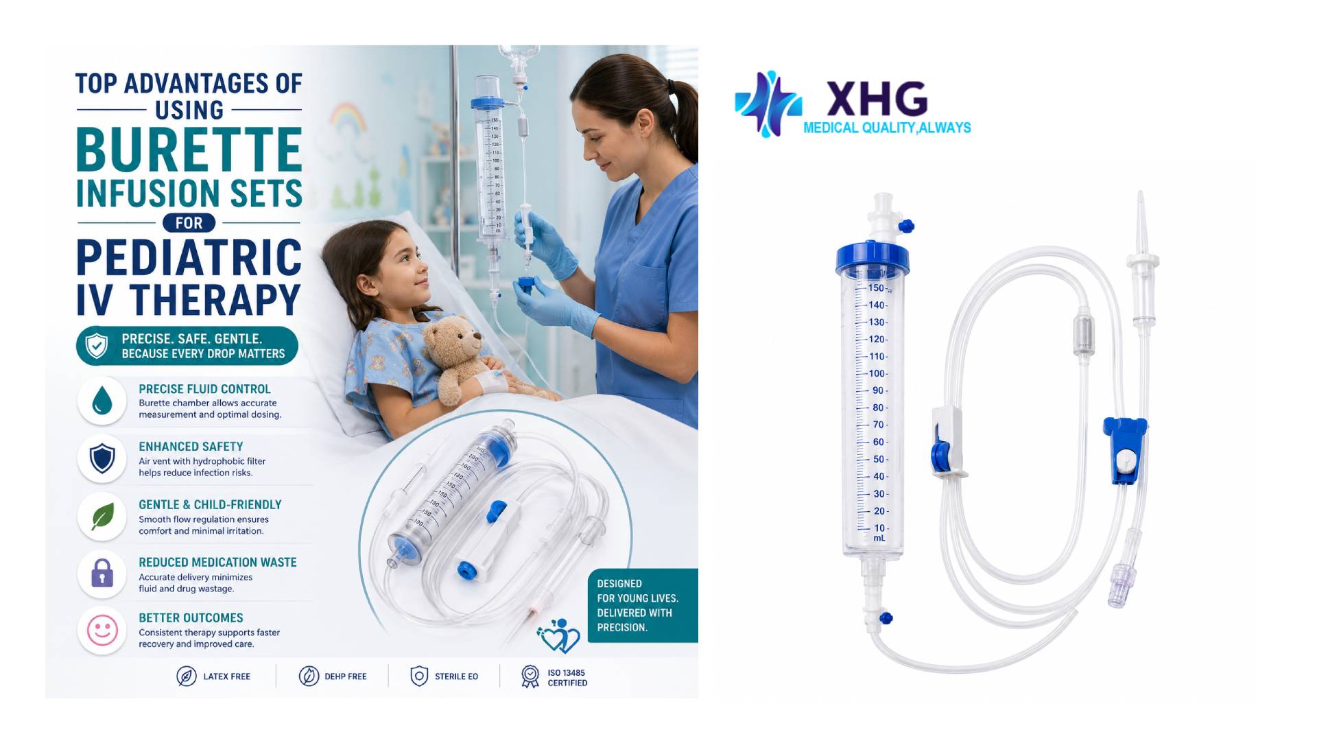 Burette infusion sets