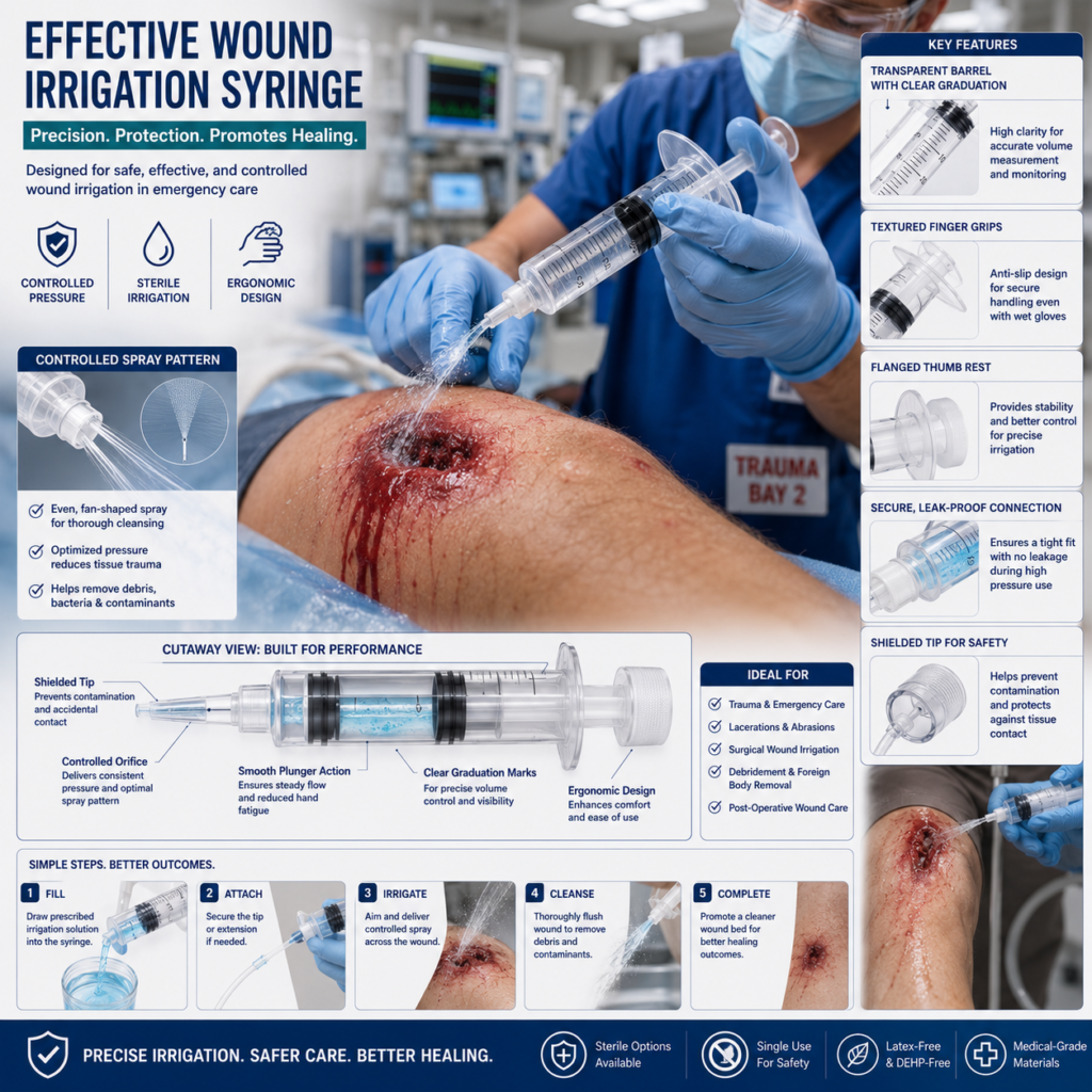 Which Features Define an Effective Wound Irrigation Syringe